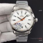 Swiss Copy Omega Aqua Terra 150M A8500 White Orange Watch